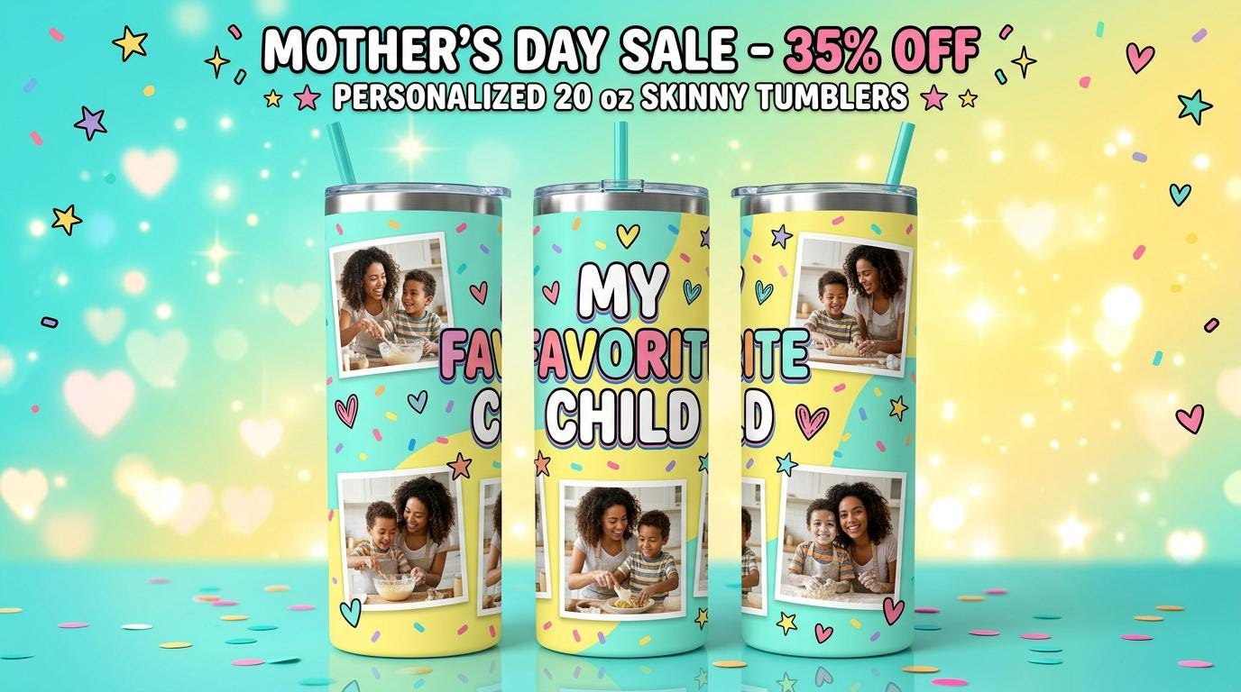 Mother's Day Tumbler 20oz | Personalized Mama Cup with Kids Names | Mothers Day Gift for Mom Grandma