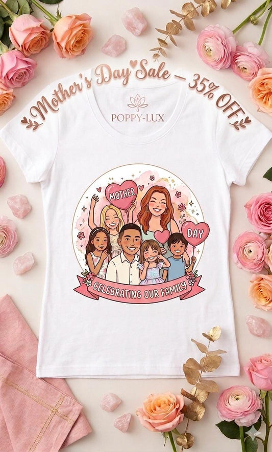 Mother's Day Shirt for Mom | Custom Mama Tee with Kids Names | Personalized Sublimation Mothers Day Gift