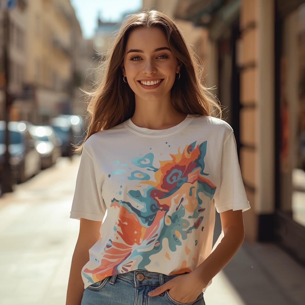 Custom Photo T-Shirt | Personalized Sublimation Tee with Your Picture | Unisex Gift for Her Him