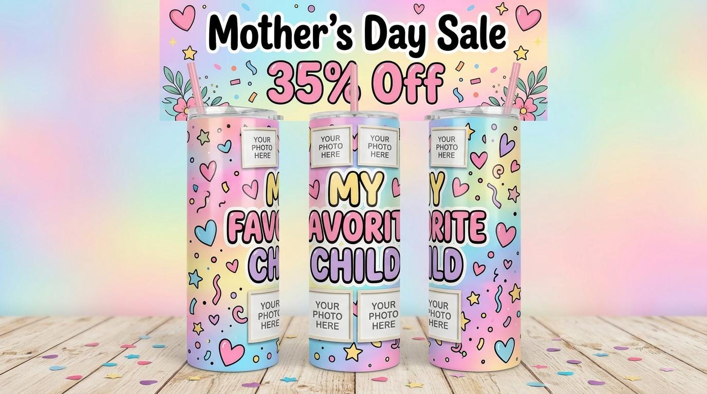 Mother's Day Tumbler 20oz | Personalized Mama Cup with Kids Names | Mothers Day Gift for Mom Grandma
