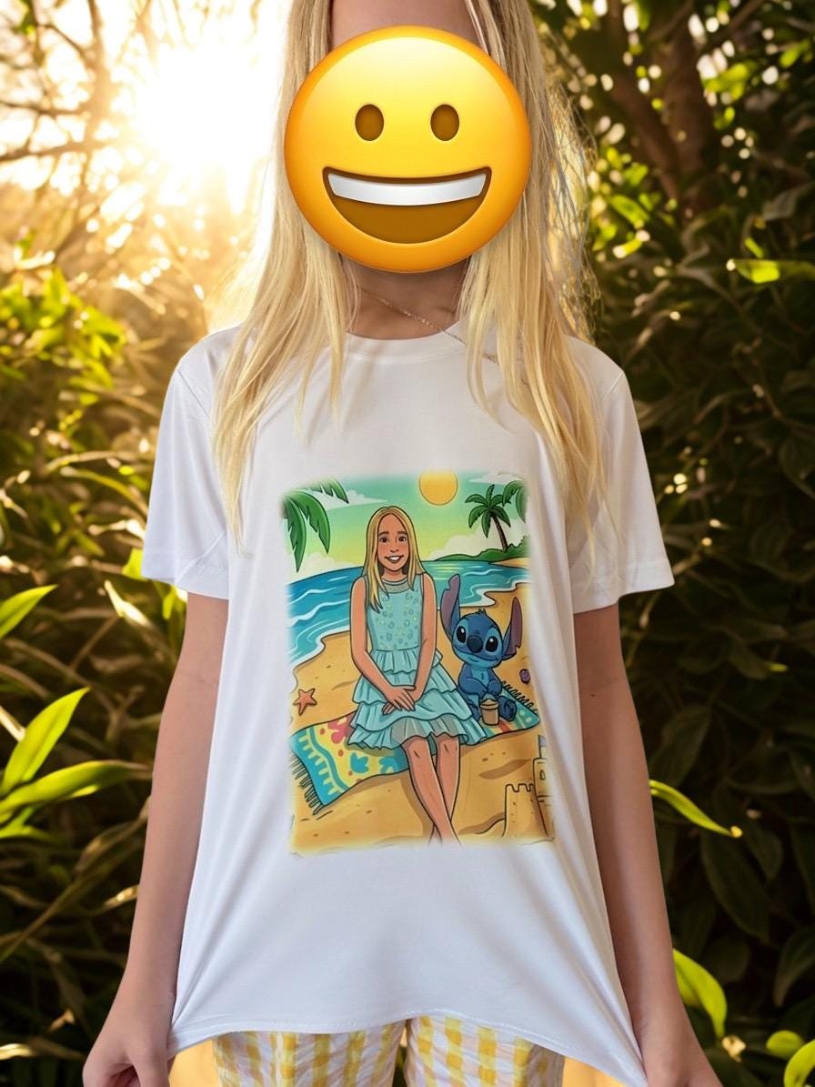 Custom Photo T-Shirt | Personalized Sublimation Tee with Your Picture | Unisex Gift for Her Him