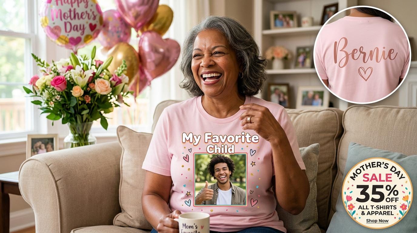 Mother's Day Shirt for Mom | Custom Mama Tee with Kids Names | Personalized Sublimation Mothers Day Gift